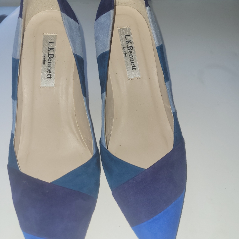 LK Bennett Women's Blue Suede Pumps